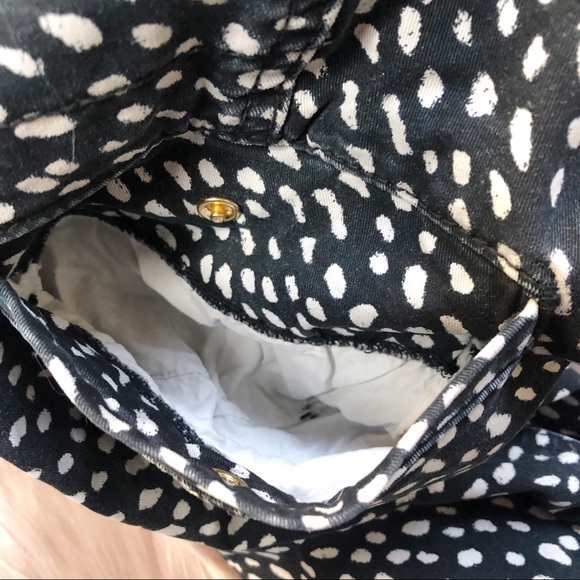Tory Burch Walker Cargo Dotted Pony Print Jean Size 31 - Picture 11 of 14